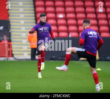 Sheffield, Großbritannien. Mai 2021. John Egan von Sheffield Utd beim Premier League-Spiel in der Bramall Lane, Sheffield. Bildnachweis sollte lauten: Simon Bellis / Sportimage Stockfoto