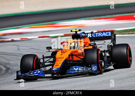 Lando Norris (GBR) McLaren MCL35M. Großer Preis von Spanien, Samstag, 8. Mai 2021. Barcelona, Spanien. Stockfoto