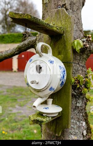 Niederländisches befestigtes kleines Dorf Bourtange in den Niederlanden Stockfoto