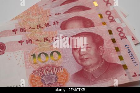 Chinesisches Finanzsystem. Einkommens- und Zahlungskonzept Stockfoto