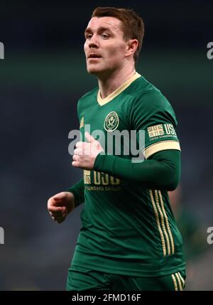 John Fleck von Sheffield United - Tottenham Hotspur gegen Sheffield United, Premier League, Tottenham Hotspur Stadium, London, Großbritannien - 2. Mai 2021 nur zur redaktionellen Verwendung – es gelten die Einschränkungen von DataCo Stockfoto