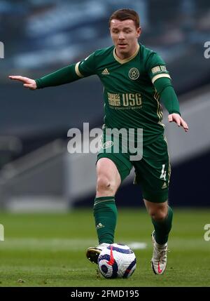 John Fleck von Sheffield United - Tottenham Hotspur gegen Sheffield United, Premier League, Tottenham Hotspur Stadium, London, Großbritannien - 2. Mai 2021 nur zur redaktionellen Verwendung – es gelten die Einschränkungen von DataCo Stockfoto