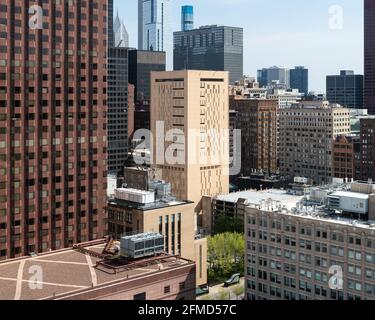 Metropolitan Correctional Center entworfen von Harry Weese Stockfoto