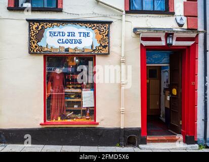 Kopf in den Wolken HeadShop oder Kopf Shop in Norwich, UK, geglaubt, das älteste erhaltene Headshop in Großbritannien, gegründet 1971. Stockfoto