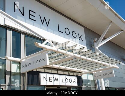 New Look Shop im Deepdale Shopping Park, Blackpool Road, Preston, Lancashire, Großbritannien Stockfoto