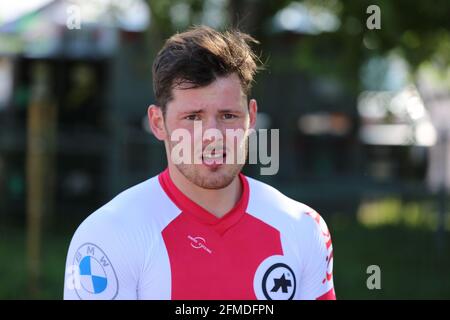 Verona, Italien. Mai 2021. SIMON MARQUART aus der Schweiz gewinnt am 8. Mai 2021 in Verona, Italien, in der BMX Olympic Arena die 1. Elite-Runde des UCI BMX Supercross Weltcups. Quelle: Mickael Chavet/Alamy Live News Stockfoto