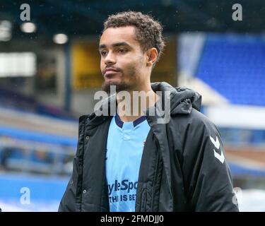 Birmingham, Großbritannien. Mai 2021. Josh Pask #16 von Coventry City in Birmingham, Vereinigtes Königreich am 5/8/2021. (Foto von Simon Bissett/News Images/Sipa USA) Quelle: SIPA USA/Alamy Live News Stockfoto