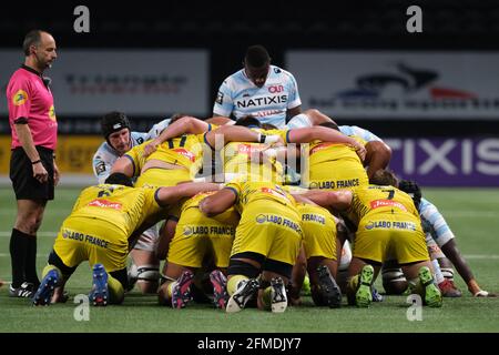 Nanterre, Hauts de seine, Frankreich. Mai 2021. Clermont-Spiel in Aktion während der französischen Rugby-Meisterschaft Top 14 zwischen Racing 92 und Clermont im Stadion der Paris La Defense Arena in Nanterre - Frankreich.Racing 92 gewann 45:19. Quelle: Pierre Stevenin/ZUMA Wire/Alamy Live News Stockfoto