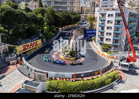 Start, 13 Da Costa Antonio Felix (por), DS Techeetah, DS E-Tense FE20, Aktion während des Monaco ePrix 2021, 4. Treffen der Formel-E-Weltmeisterschaft 2020-21, auf dem Circuit de Monaco am 8. Mai in Monaco - Foto Marc de Mattia / DPPI Stockfoto