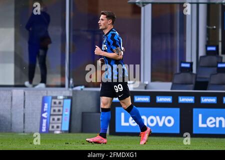 Mailand, Italien. Mai 2021. Andrea Pinamonti vom FC Internazionale beim Fußballspiel der Serie A zwischen dem FC Internazionale und Sampdoria UC im San Siro Stadion in Mailand (Italien), 8. Mai 2021. Foto Mattia Ozbot/Insidefoto Kredit: Insidefoto srl/Alamy Live News Stockfoto