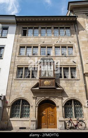 Winterthur, Schweiz - 7. Mai 2020: Ein Bild aus der historischen Altstadt von Winterthur, der sechstgrößten Stadt der Schweiz Stockfoto