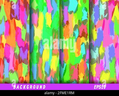 Set von abstrakten Vektormustern für eine Vielzahl von Anwendungen, Hintergründen, Banner, Poster, Texturen, Drucke und Design. Vektorgrafiken Stock Vektor
