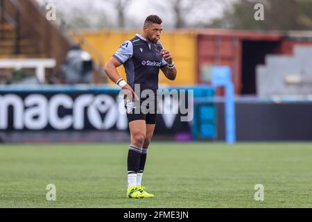 Newcastle, Großbritannien. Mai 2021. Luther Burrell von Newcastle Falcons während des Spiels in Newcastle, Vereinigtes Königreich am 5/8/2021. (Foto von Iam Burn/News Images/Sipa USA) Quelle: SIPA USA/Alamy Live News Stockfoto