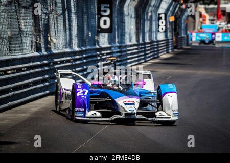 27 Dennis Jake (gbr), BMW i Andretti Motorsport, BMW iFE.21, Aktion während des Monaco ePrix 2021, 4. Treffen der Formel-E-Weltmeisterschaft 2020-21, auf dem Circuit de Monaco am 8. Mai in Monaco - Foto Grégory Lenormand / DPPI Stockfoto