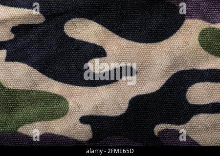 Ein Fragment eines Stückes Tarnmaterial Stockfoto