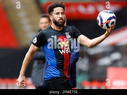 Sheffield, England, 8. Mai 2021. Andros Townsend von Crystal Palace während des Premier League-Spiels in der Bramall Lane, Sheffield. Bildnachweis sollte lauten: Darren Staples / Sportimage Credit: Sportimage/Alamy Live News Stockfoto