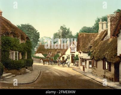 Shanklin Old Village, Isle of Wight um 1890-1900 Stockfoto