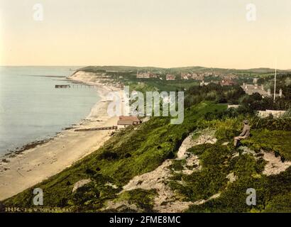 Totland Bay, Isle of Wight um 1890-1900 Stockfoto