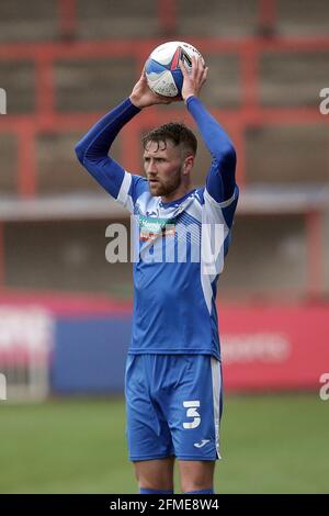 Exeter, Großbritannien. Mai 2021. Patrick Brough von Barrow während des Sky Bet League 2-Spiels zwischen Exeter City und Barrow am 8. Mai 2021 im St James' Park, Exeter, England. Foto von Dave Peters. Quelle: Prime Media Images/Alamy Live News Stockfoto