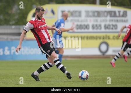 Exeter, Großbritannien. Mai 2021. Pierce Sweeney von Exeter City während des Sky Bet League 2-Spiels zwischen Exeter City und Barrow am 8. Mai 2021 im St James' Park, Exeter, England. Foto von Dave Peters. Quelle: Prime Media Images/Alamy Live News Stockfoto