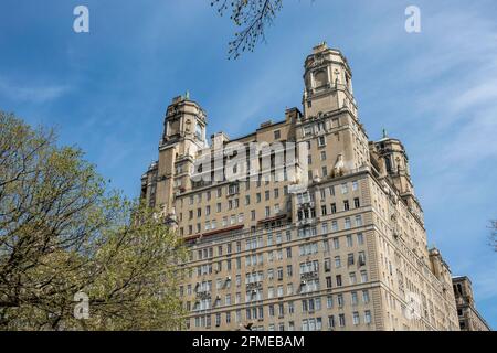 Beresford Wohnungen Gebäude vom Central Park, New York Stockfoto