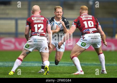 Jordan Johnstone (14) vom FC Hull in Aktion am 5/8/2021. (Foto von Craig Thomas/News Images/Sipa USA) Quelle: SIPA USA/Alamy Live News Stockfoto