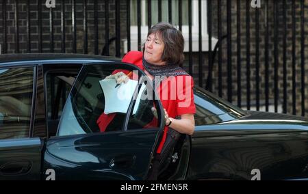 Die Abgeordnete Clare Short, Sekretärin für internationale Entwicklung, kommt heute Nachmittag in der Downing Street an.23. September 2002 Foto Andy Paradise Stockfoto