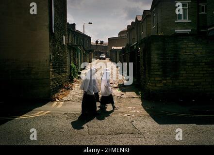 Manningham Gebiet von Bradford Juli 1998 Stockfoto