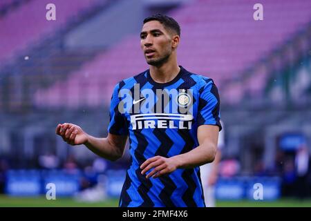 Achraf Hakimi (FC Inter) während des Fußballspiels der italienischen Meisterschaft Serie A zwischen dem FC Internazionale und dem UC Sampdoria am 8. Mai 2021 im Giuseppe-Meazza-Stadion in Mailand, Italien - Foto Morgese-Rossini / DPPI / LiveMedia Stockfoto