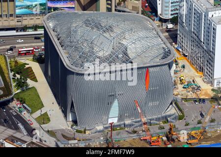 Xiqu Center (戲曲中心), ein chinesisches Opernhaus im West Kowloon Cultural District, Hongkong Stockfoto