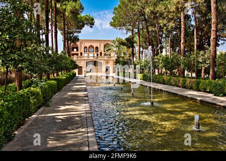 Bagh-e Dowlat Abad Gardens, Yazd, Iran. Stockfoto