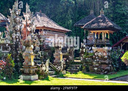 Pura Gunung Kawi, Tpaksiring, Ubud, Bali, Indonesien. Stockfoto