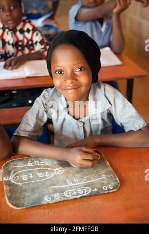 Schulkinder in Niger, Westafrika Stockfoto