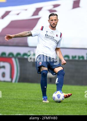 Udine, Italien. Mai 2021. Mitchell Dijks (Bologna) während Udinese Calcio gegen Bologna FC, Italienische Fußballserie A Spiel in Udine, Italien, Mai 08 2021 Quelle: Independent Photo Agency/Alamy Live News Stockfoto