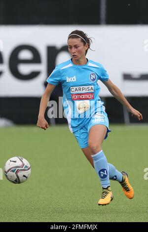 Turin, Italien, 8. Mai 2021. Isotta Nocchi von Napoli Femminile während des Spiels Serie A Femminile im Juventus Training Center, Turin. Bildnachweis sollte lauten: Jonathan Moscrop / Sportimage Stockfoto