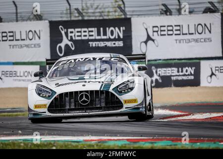 06 Engel Maro (ger), Stolz Luca (ger), TokSport, Mercedes-AMG GT3, Action beim 2. Lauf der Fanatec GT World Challenge Europe 2021 Powered by AWS, vom 6. Bis 9. Mai 2021 auf dem Circuit de Nevers Magny-Cours, Magny-Cours, Frankreich - Foto Paulo Maria / DPPI Stockfoto