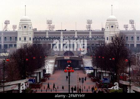 WEMBLEY STADIUM UND DIE ZWILLINGSTÜRME MÄRZ 1999 Stockfoto