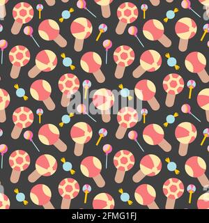 Gestalten Sie Muster mit verschiedenen bunten Eisformen Stock Vektor