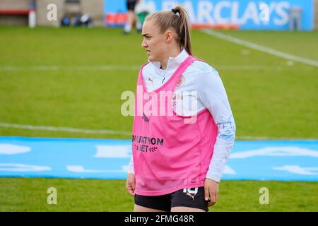 Dagenham, Großbritannien. Mai 2021. Georgia Stanway (10 Manchester City) beim Barclays FA Womens Super League-Spiel zwischen West Ham United und Manchester City im Chigwell Construction Stadium in Dagenham, England Credit: SPP Sport Press Foto. /Alamy Live News Stockfoto