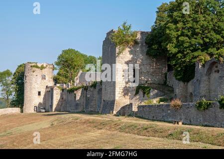 Befestigungsanlagen um La Charite-sur-Loire, Nievre (58), Burgund, Frankreich Stockfoto