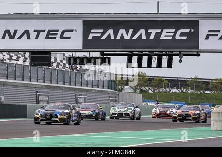 74 JOULIE Enzo (FRA), BAUD Sebastien (FRA), CD Sport, Mercedes-AMG GT4, Action beim 2. Lauf der Fanatec GT World Challenge Europe 2021 Powered by AWS, vom 6. Bis 9. Mai 2021 auf dem Circuit de Nevers Magny-Cours, Magny-Cours, Frankreich - Photo Paulo Maria / DPPI / LiveMedia Stockfoto