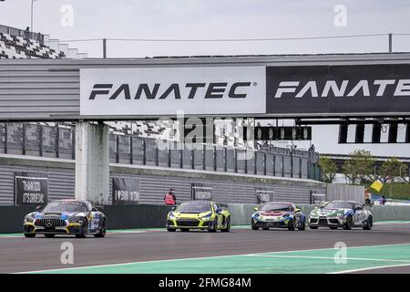 74 JOULIE Enzo (FRA), BAUD Sebastien (FRA), CD Sport, Mercedes-AMG GT4, Action beim 2. Lauf der Fanatec GT World Challenge Europe 2021 Powered by AWS, vom 6. Bis 9. Mai 2021 auf dem Circuit de Nevers Magny-Cours, Magny-Cours, Frankreich - Photo Paulo Maria / DPPI / LiveMedia Stockfoto
