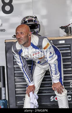 BARTHEZ Fabien (FRA), AKKA ASP, Mercedes-AMG GT4, Portrait während der 2. Runde der Fanatec GT World Challenge Europe 2021 Powered by AWS, vom 6. Bis 9. Mai 2021 auf dem Circuit de Nevers Magny-Cours, Magny-Cours, Frankreich - Foto Paulo Maria / DPPI / LiveMedia Stockfoto