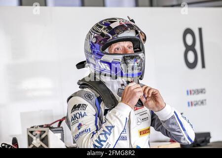 BARTHEZ Fabien (FRA), AKKA ASP, Mercedes-AMG GT4, Portrait während der 2. Runde der Fanatec GT World Challenge Europe 2021 Powered by AWS, vom 6. Bis 9. Mai 2021 auf dem Circuit de Nevers Magny-Cours, Magny-Cours, Frankreich - Foto Paulo Maria / DPPI / LiveMedia Stockfoto