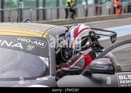 87 BEAUBELIQUE Jean-Luc (FRA), PLA Jim (FRA), AKKA ASP, Mercedes-AMG GT4, Aktion beim 2. Lauf der Fanatec GT World Challenge Europe 2021 Powered by AWS, vom 6. Bis 9. Mai 2021 auf dem Circuit de Nevers Magny-Cours, Magny-Cours, Frankreich - Foto Paulo Maria / DPPI / LiveMedia Stockfoto