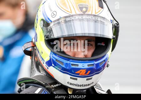 Costa Albert (esp), Emil Frey Fracing, Lamborghini Huracan GT3 Evo, Portrait beim 2. Lauf der Fanatec GT World Challenge Europe 2021 Powered by AWS, vom 6. Bis 9. Mai 2021 auf dem Circuit de Nevers Magny-Cours, Magny-Cours, Frankreich - Foto Francois Flamand / DPPI / LiveMedia Stockfoto