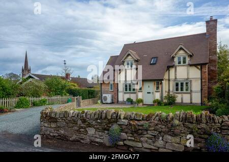 Traditionelles Holzhaus in herefordshire Stockfoto