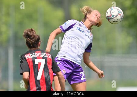 Mailand, Italien. Mai 2021. Frederikke Thogersen (#25 AC Fiorentina) während der Frauen-Serie EIN Spiel zwischen AC Mailand und Fiorentina im Vismara Sports Center in Mailand, Italien Credit: SPP Sport Press Foto. /Alamy Live News Stockfoto