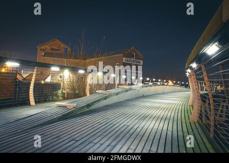 Castleford Millennium Footbridge Stockfoto