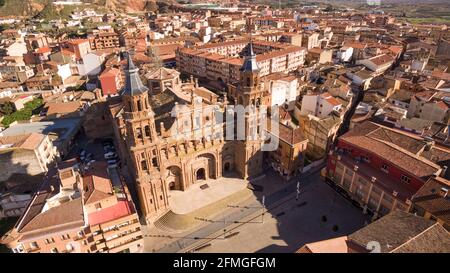 Kathedrale der Stadt Alfaro in der Provinz La Rija, Spanien Stockfoto